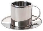Metal Cup With Saucer, Stainless Mugs, Water Bottles